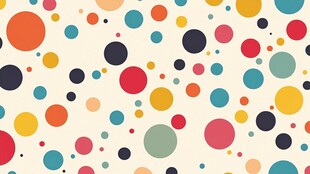 多彩圆点图案背景设计