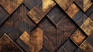 复古金属拼接几何纹理背景
