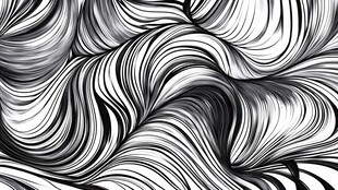 黑白动感线条抽象图案