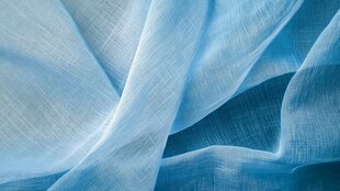 轻柔蓝绸纹理 灵动飘逸
