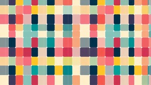 多彩方格图案背景