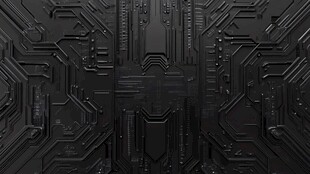 黑色科技风电路板纹理背景