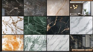 多样大理石纹理与室内应用