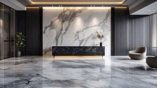 现代大理石风格豪华接待区