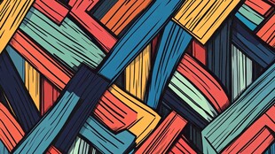 多彩编织风格几何图案背景