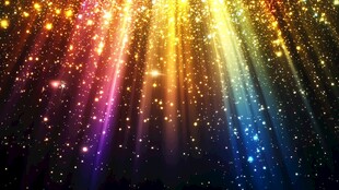 炫彩光芒闪耀梦幻背景