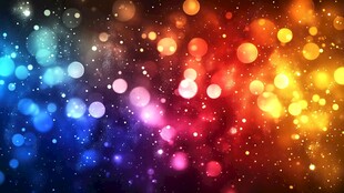 梦幻炫彩光斑背景图