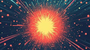 绚丽星芒爆炸特效背景图