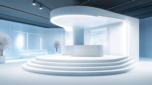 现代简约科技风接待空间