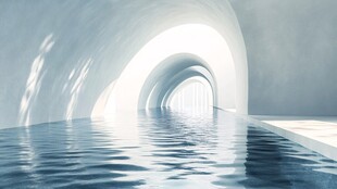 梦幻水漾拱形空间