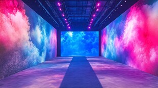 梦幻绚丽的沉浸式空间场景