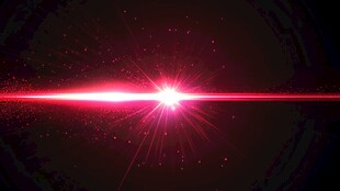 红色激光光束特效背景图