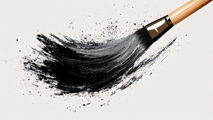 毛笔挥洒墨韵 艺术之美