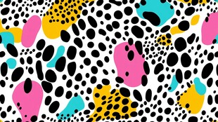 多彩波点几何图案背景