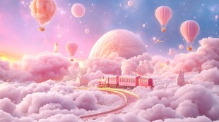 梦幻云端的浪漫列车之旅
