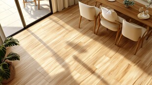 温馨客厅木地板与家具布置