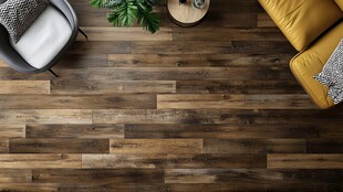 北欧风木地板家居一角