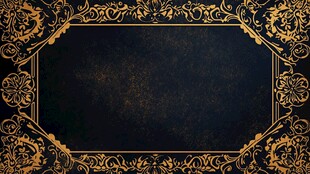 黑金奢华边框背景图