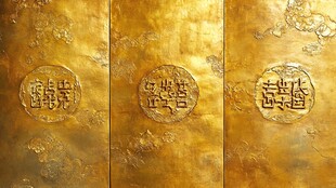 金色浮雕牌匾艺术装饰