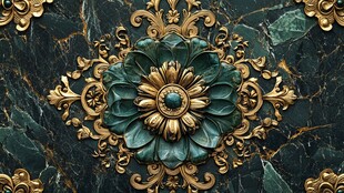 奢华复古花纹墙面装饰图案