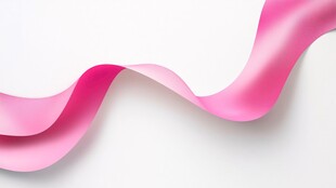 粉色飘带优雅曲线美感