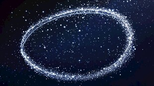 星尘环绕的梦幻光圈
