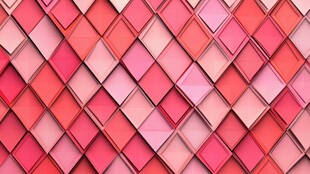 粉玫色几何方块立体背景