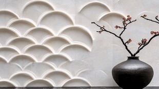 中式墙面花瓶雅致景致