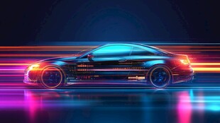 炫酷跑车动感光影特效