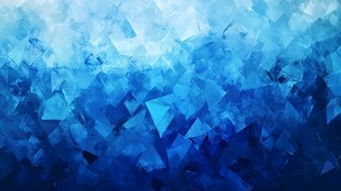 蓝色几何多边形抽象背景