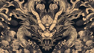 中式龙图腾 霸气神秘图案