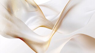 飘逸金银丝带状抽象纹理
