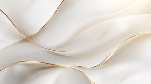 1 白色飘带金色线条艺术背景