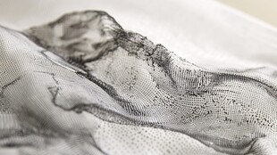 水墨风格织物纹理细节