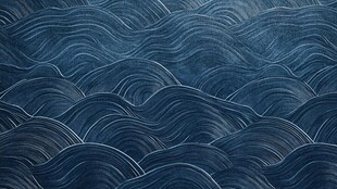 蓝色海浪纹理图案