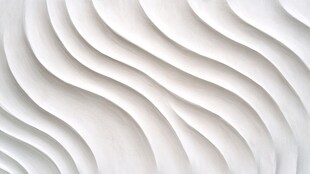 白色波浪纹理墙面装饰