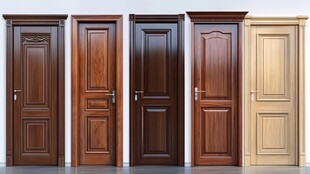 多款实木房门展示
