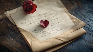 复古情书与玫瑰的浪漫情韵