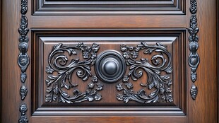 精美雕花木门细节展示