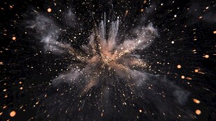 粉末爆炸特效背景图