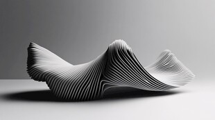 抽象立体纸艺造型摆件