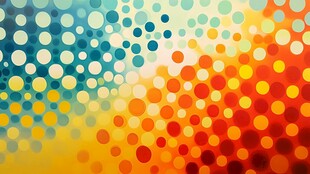 多彩波点背景图案设计