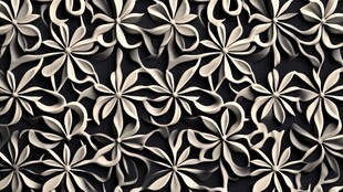 立体花朵纹理装饰图案