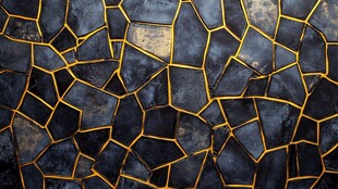 黑色裂纹镶嵌纹理背景