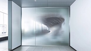 现代艺术风的玻璃隔断空间