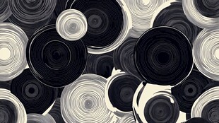 黑白旋纹图案背景纹理