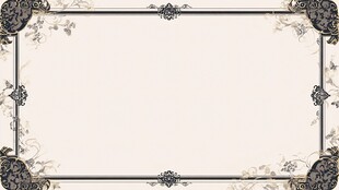 复古花纹边框装饰图案