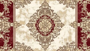 欧式奢华复古花纹地毯图案