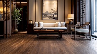 中式典雅客厅室内场景