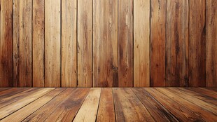 木质墙面与地板背景